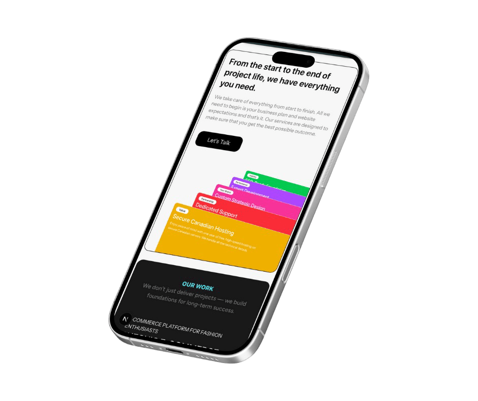website in phone